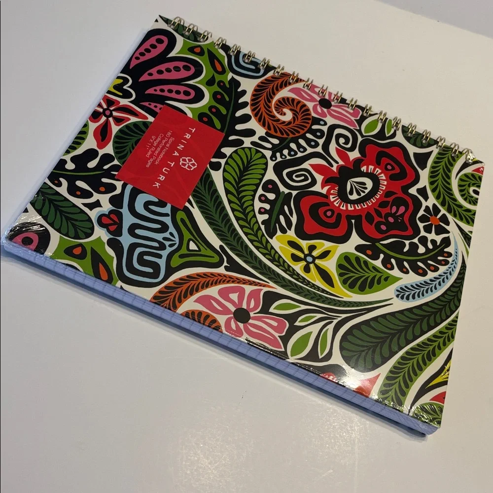 Trina Turk Hard Cover Spiral Bound Notebook and Notepad Bundle